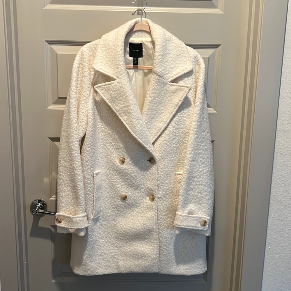 Light cream pea coat